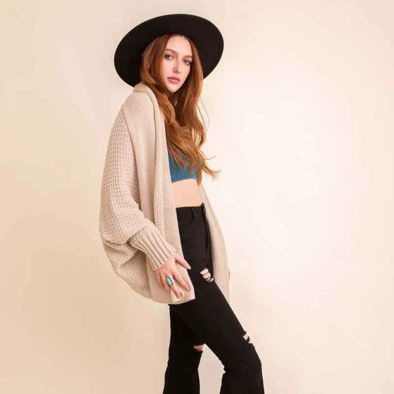 Unique Bat Wing Knit Cardigan Next-Generation