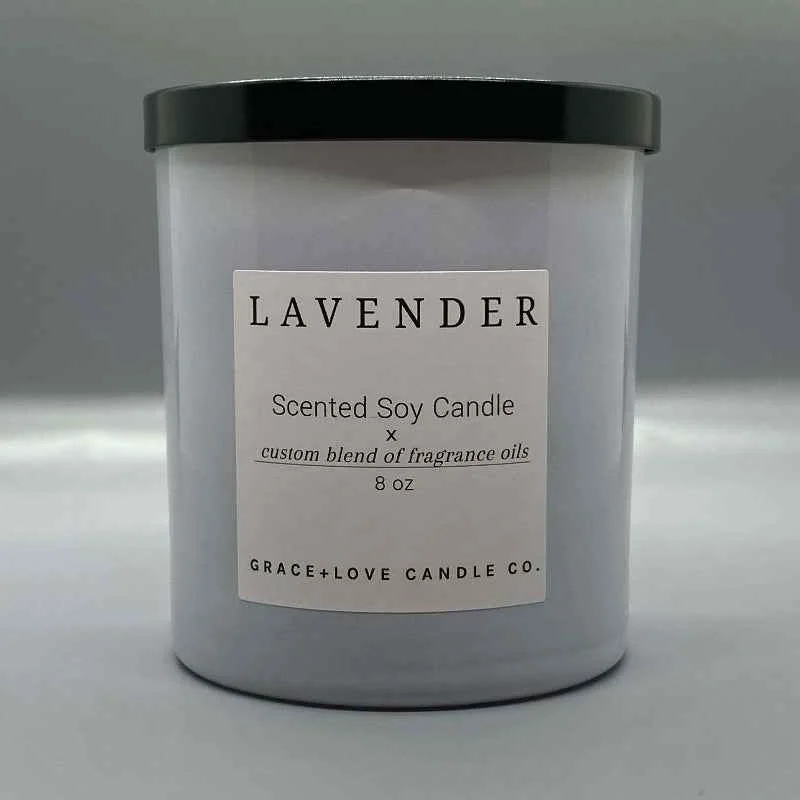 Modern Lavender Soy Candle Authentic