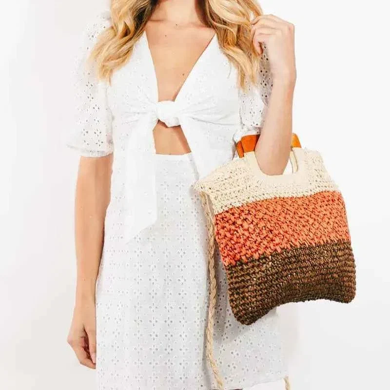 Exceptional Textured Color Tote Traditional