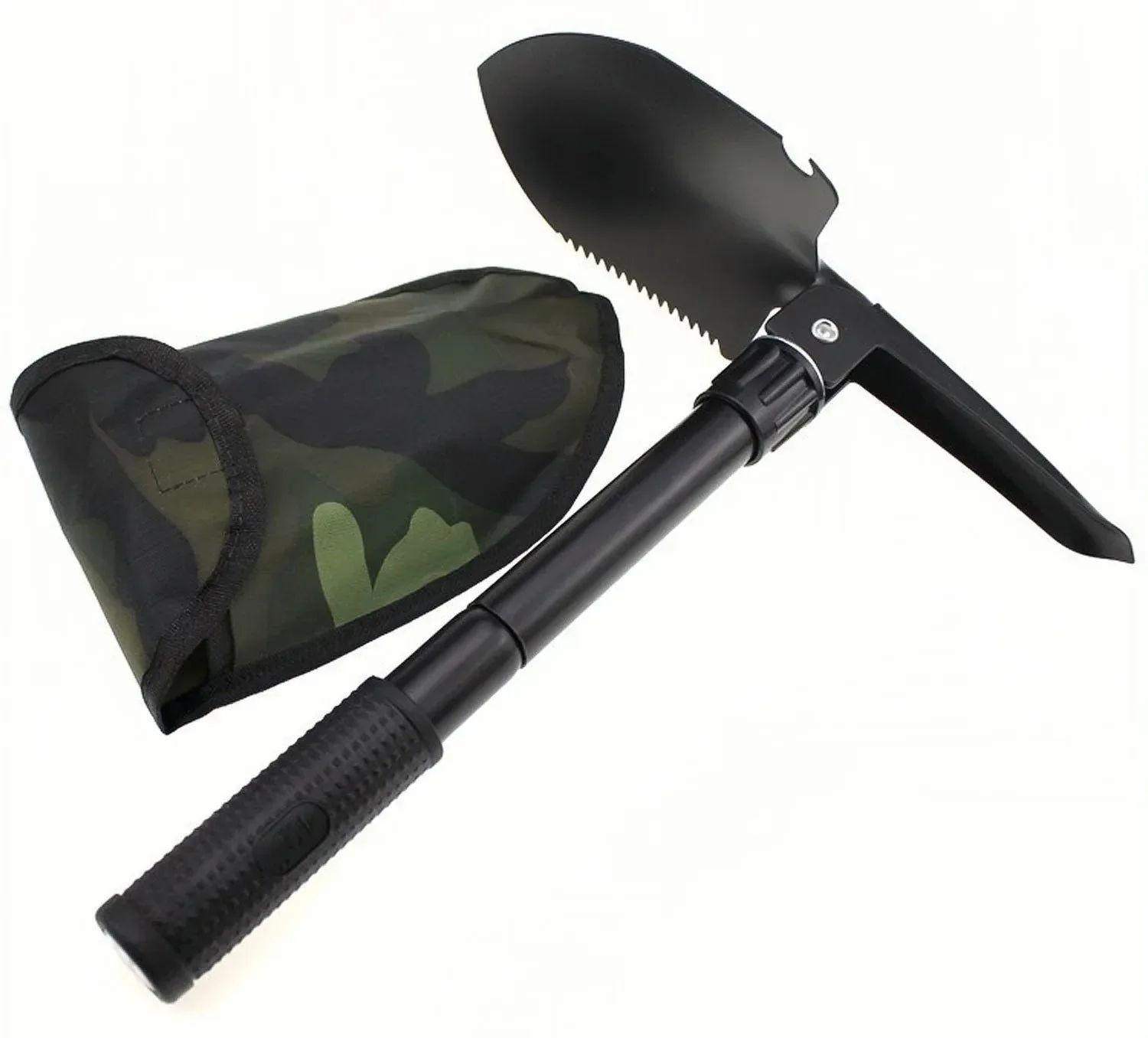 First-Class Multifunction Camping Shovel - Survival Folding Shovel for Military Tactical Use Hiking and Gardening Reusable