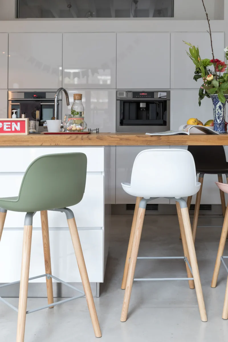 Quality Albert Kuip Counter Stool - White Fast