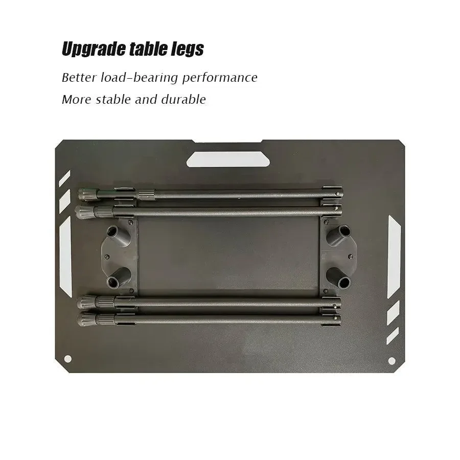 Green Camping Table Aluminum Alloy Folding Table with Carrying Bag - Lightweight Outdoor Desk for Picnic Camping Tactical Use High-Performance