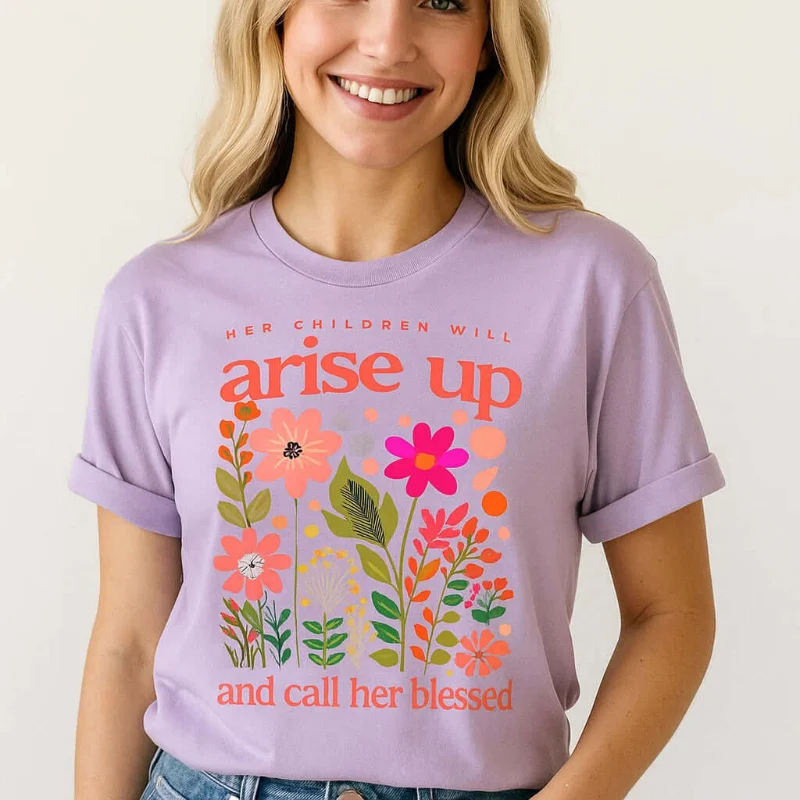 Functional Blessed Women Tee Flexible