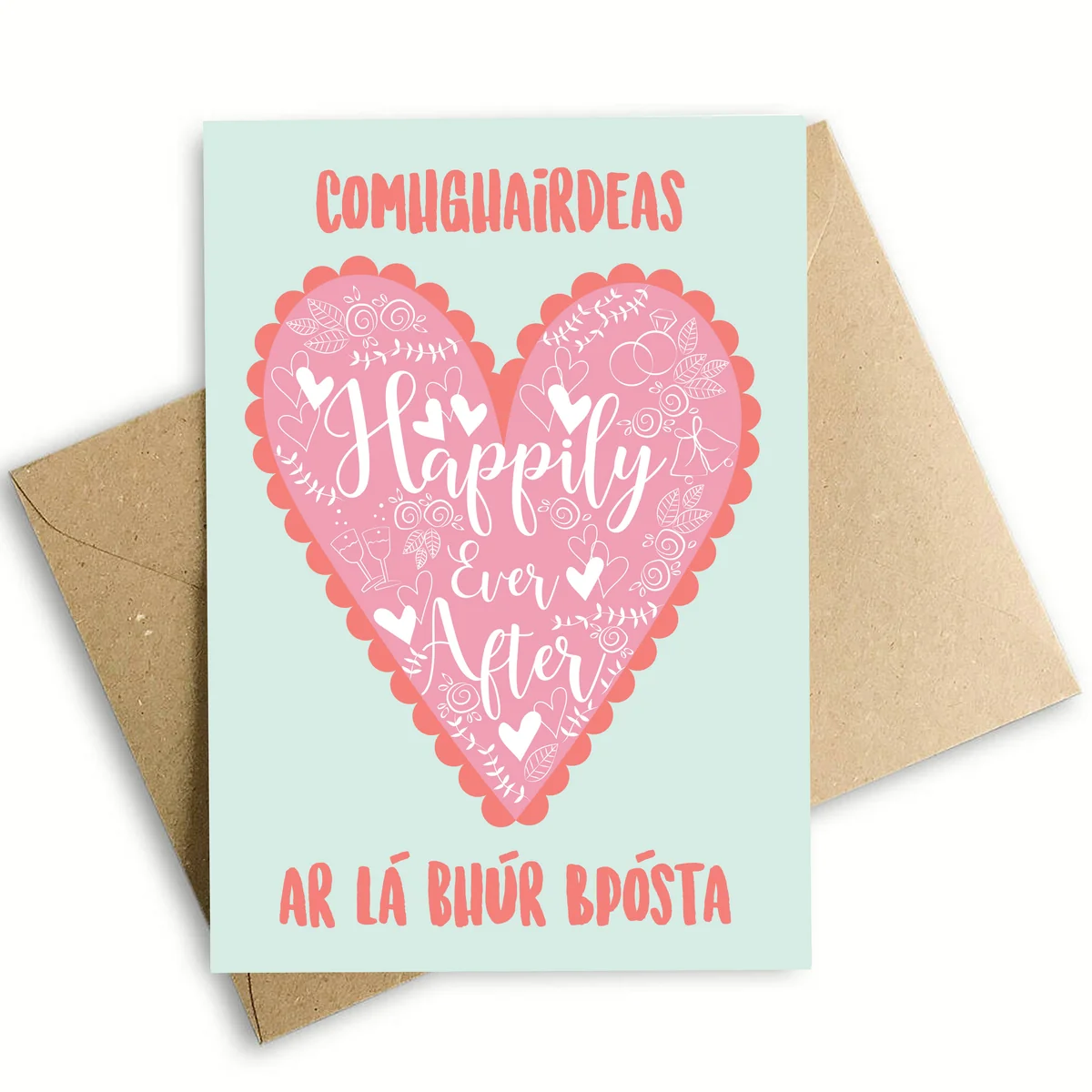 Sophisticated Happily Ever After Wedding Card Excellent