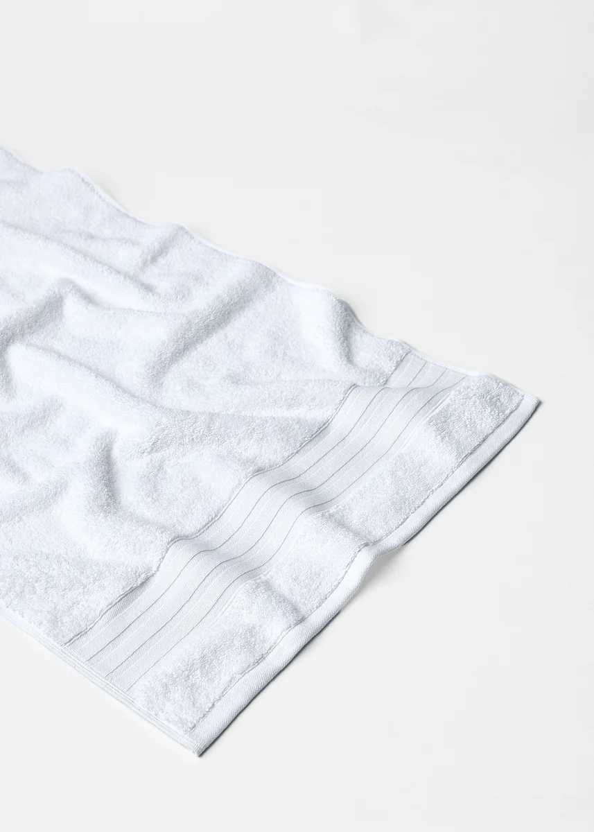 Elegant Foxford Luxury Cotton Hand Towel - White Crafted