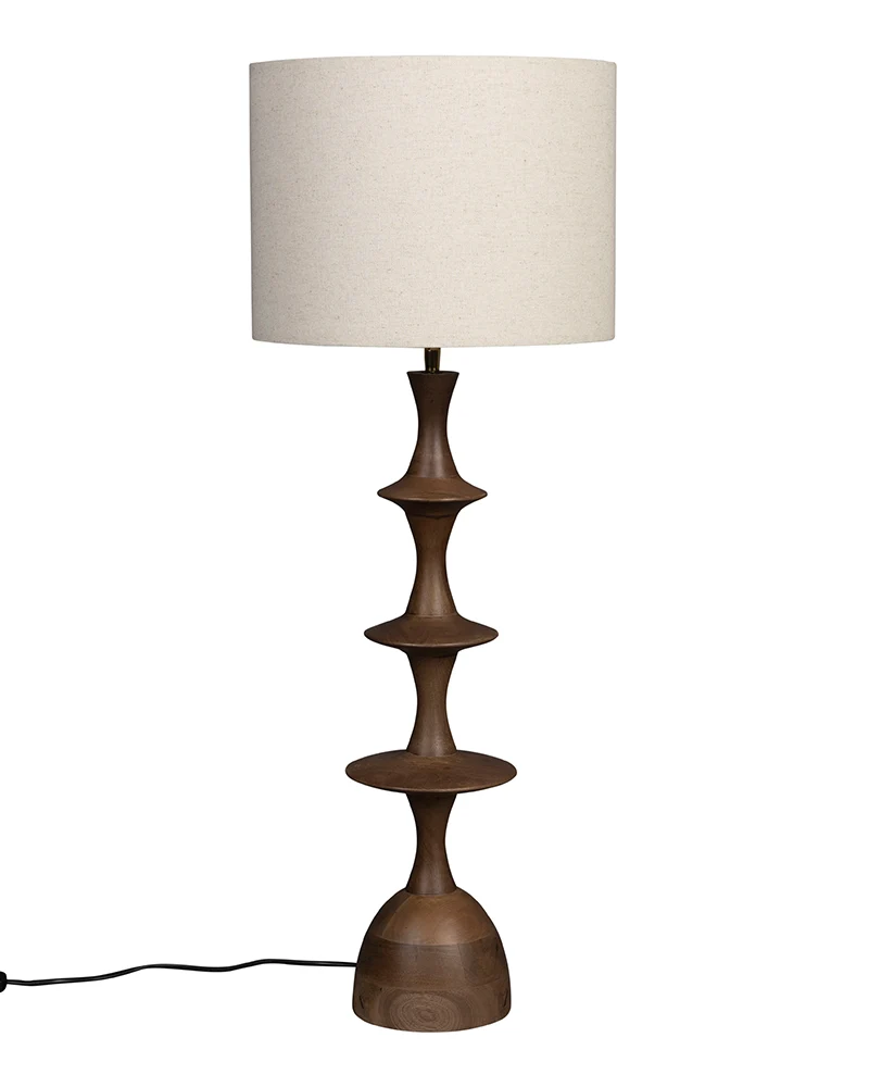 Next-Generation Table Lamp Cath Walnut Fine