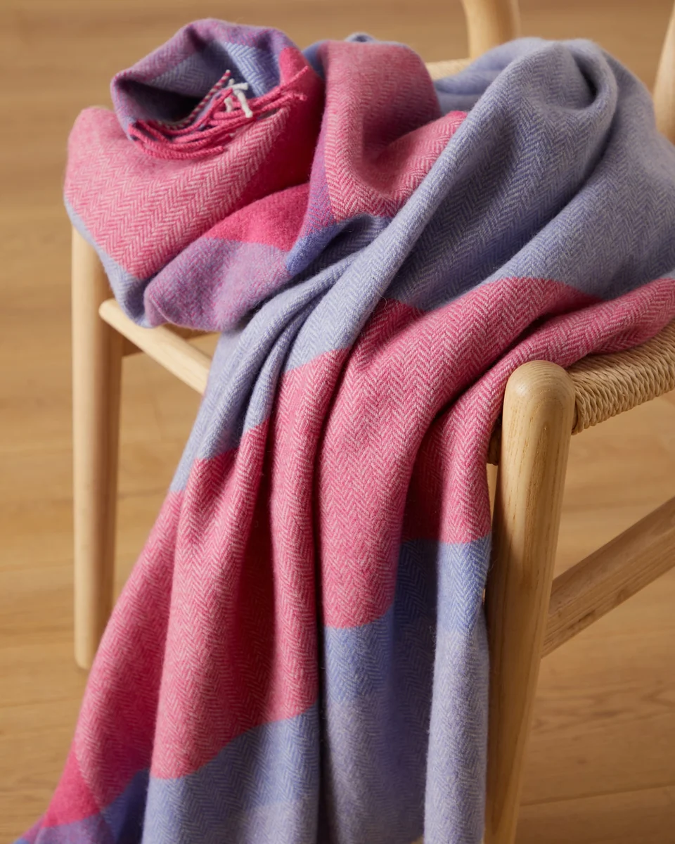 Easy-to-Use Foxford Áine Lambswool Throw Specialty