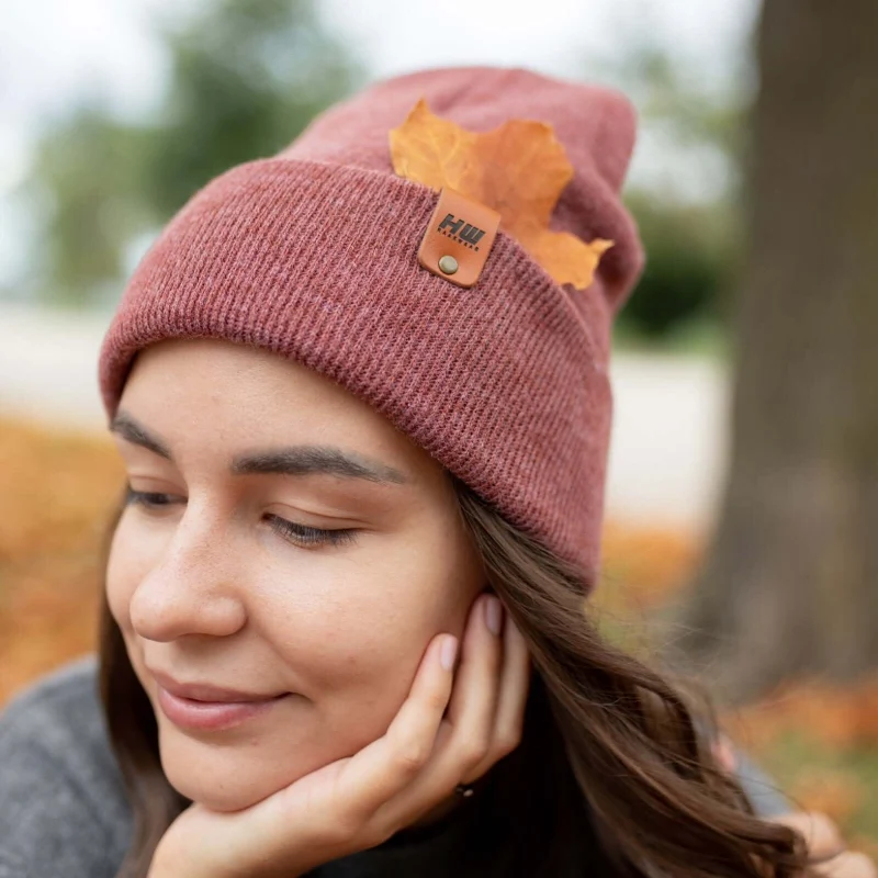 High-Performance Rusty Burgundy Beanie Secure