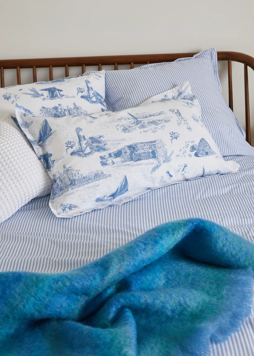 Authentic Foxford Wild Atlantic Oxford Pillowcase Long-Lasting