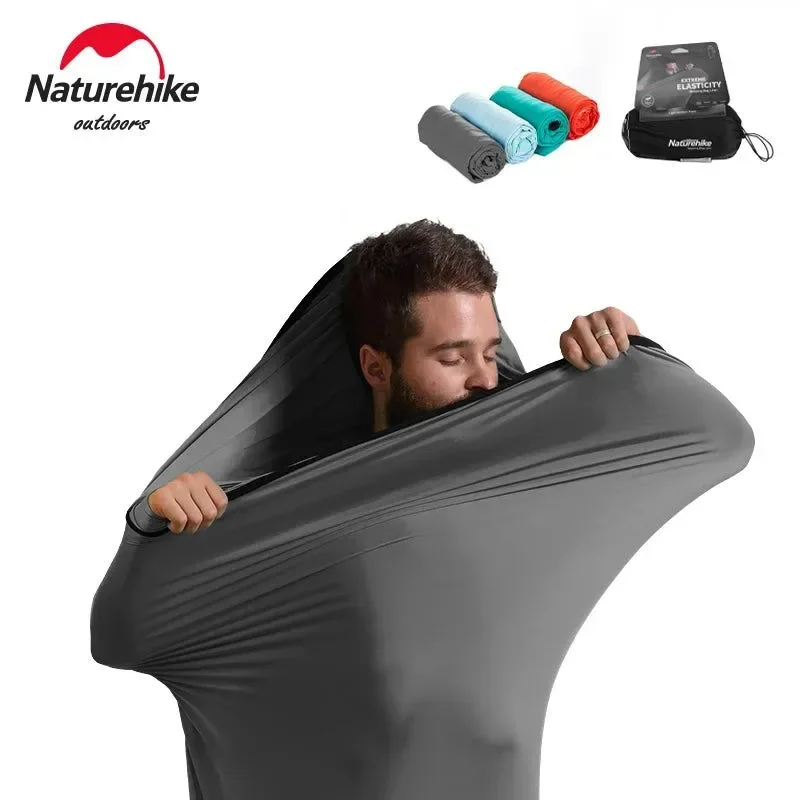 Enhanced Ultralight Elastic Sleeping Bag Liner - Travel Hotel Sheet for Outdoor Hiking and Camping Convenient