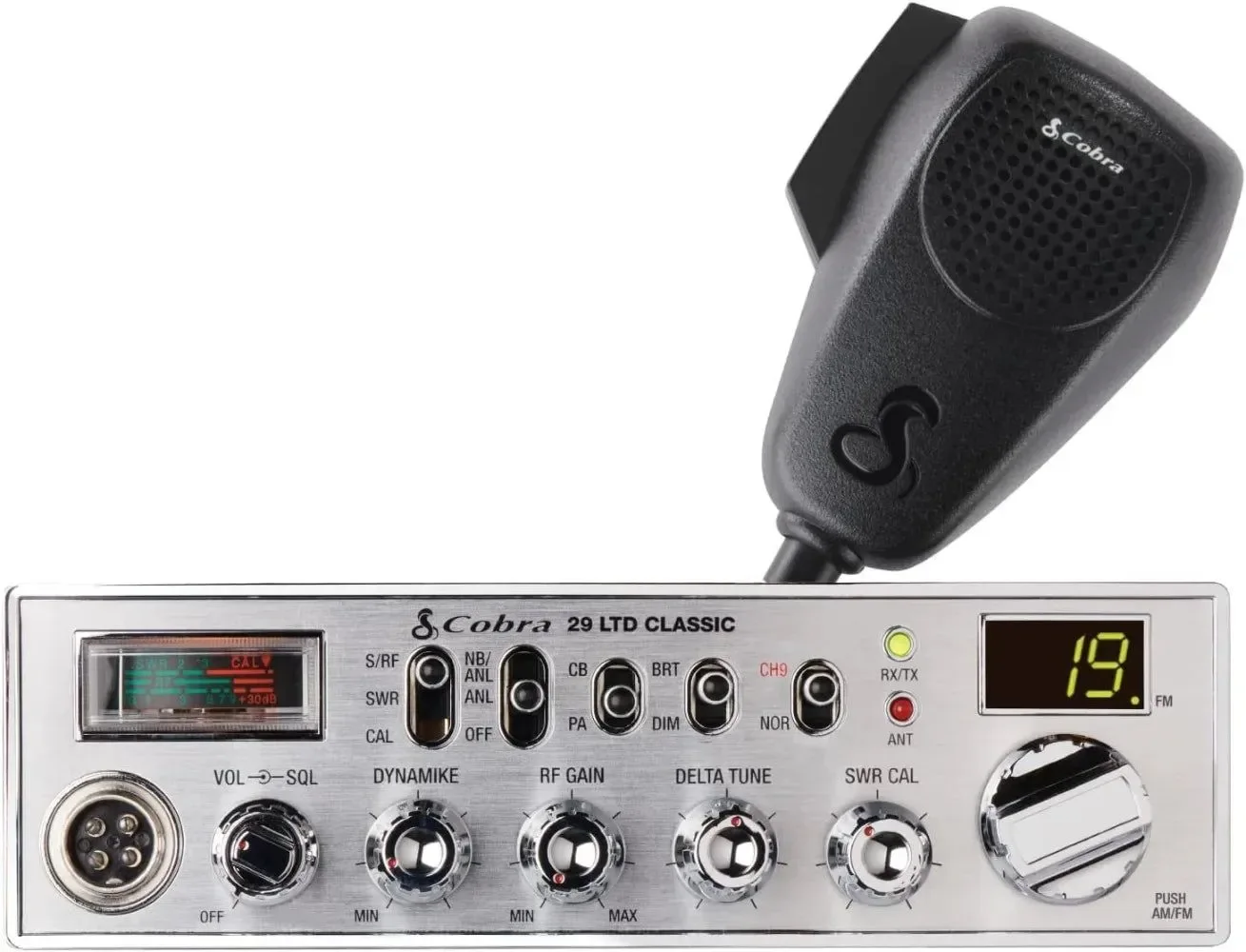 Durable Cobra 29 LTD Classic AM FM Professional CB Radio - Easy-to-Operate Emergency Radio with Instant Channel 9 and 4-Watt Output Next-Generation