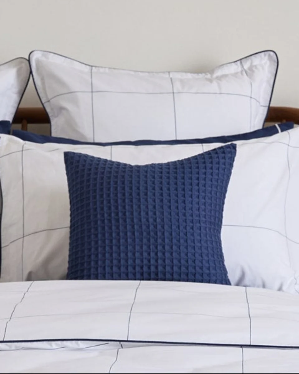 Professional Foxford Honeycomb Cushion Navy- Small Secure