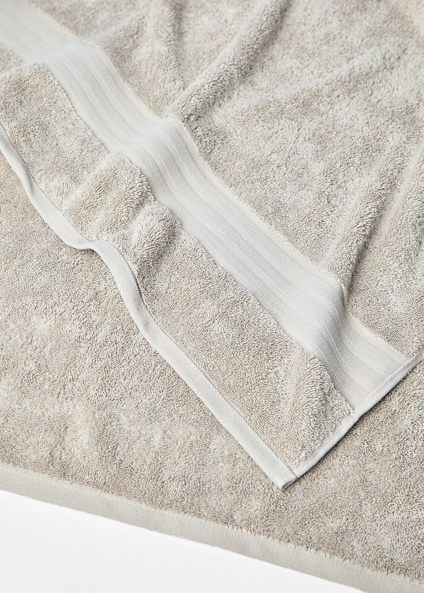 Powerful Foxford Luxury Cotton Bath Sheet - Nacre Soft