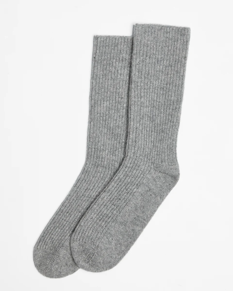 Selected Foxford Grey Bed Socks User-Friendly