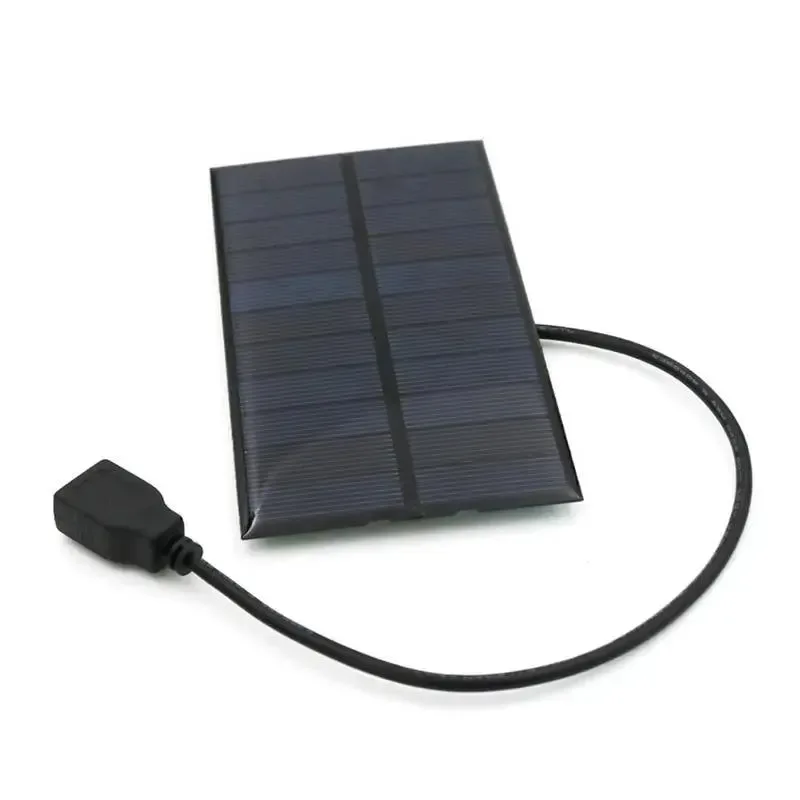 Premium 5.5W USB Solar Panel Power Bank Charger - Compact Solar Charger for Smart Phones Tablets Hiking and Camping Reusable