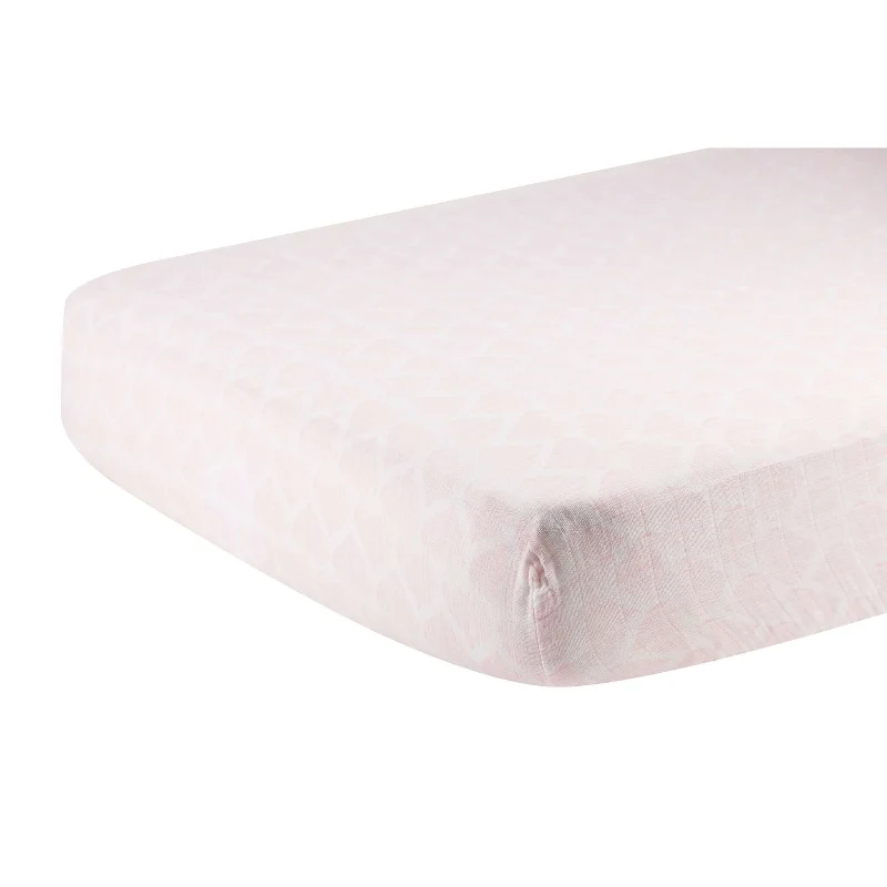 Fine Matchstick Hearts Crib Sheet Fashionable