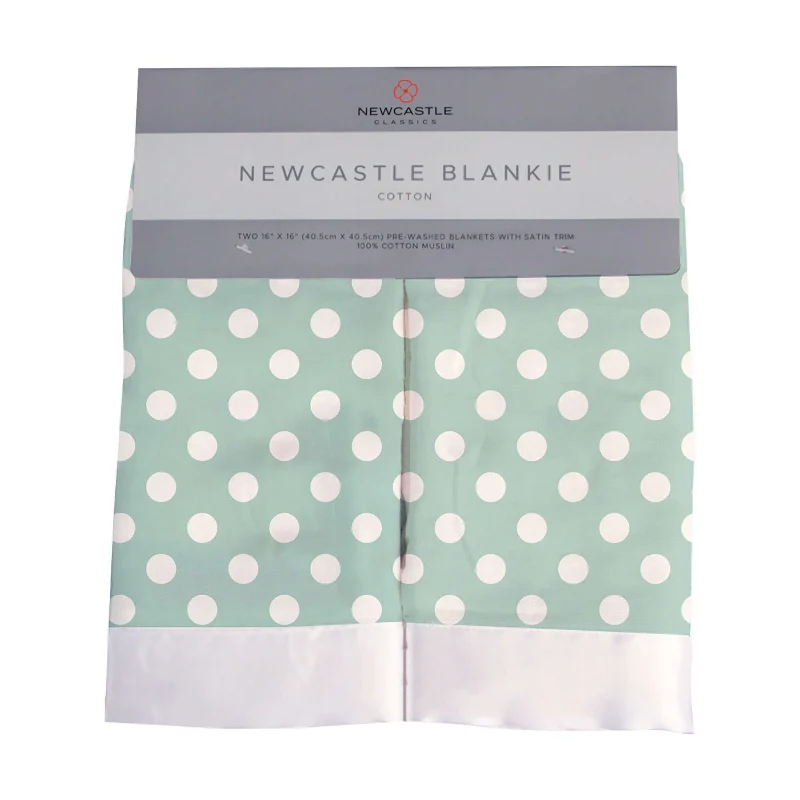 Specialty Jade Polka Dot Baby Blankie Functional