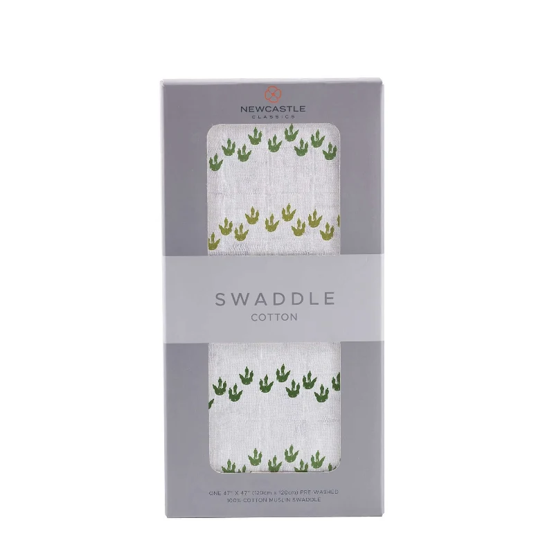 Trusted Dino Feet Cotton Muslin Swaddle Long-Lasting