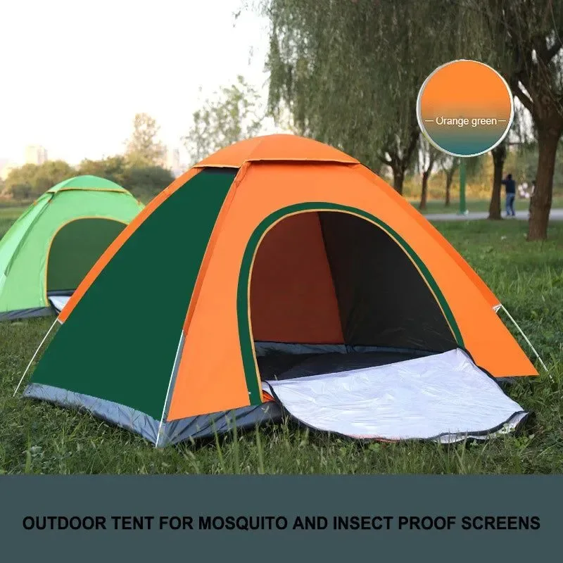 Smart Outdoor Automatic Pop Up Camping Tent 1-4 Person Family Multiple Models Easy Open Hiking Travelling Tents Recyclable
