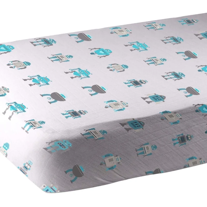 Clean Soft Cotton Crib Sheet Stylish