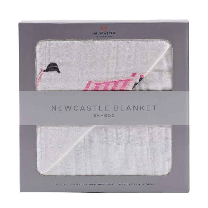 Premium Pink Digger Bamboo Blanket Verified