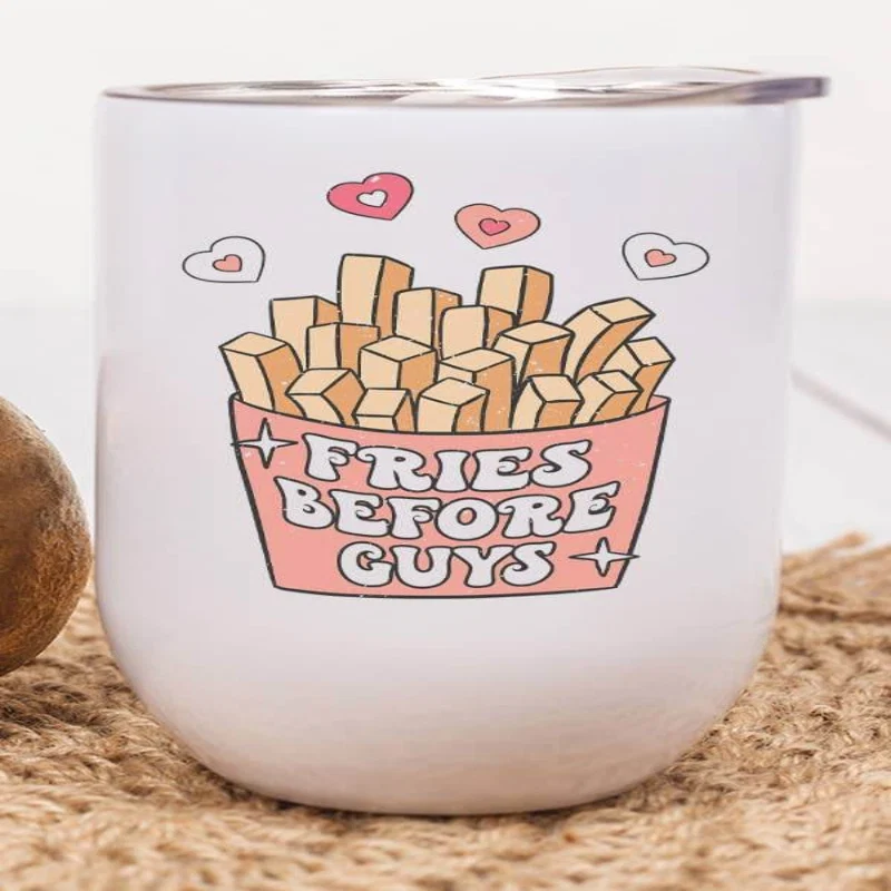 Casual Fries Before Guys Tumbler Green