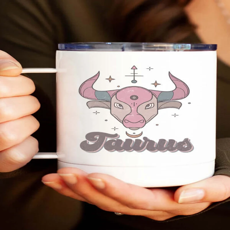 Organic Taurus Zodiac Coffee Cup Relaxed