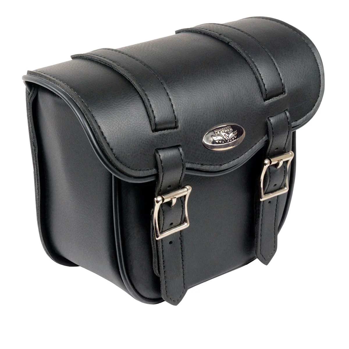 Eco-Friendly Milwaukee Leather SH545 Small Black PVC Motorcycle Sissy Bar Bag Relaxed