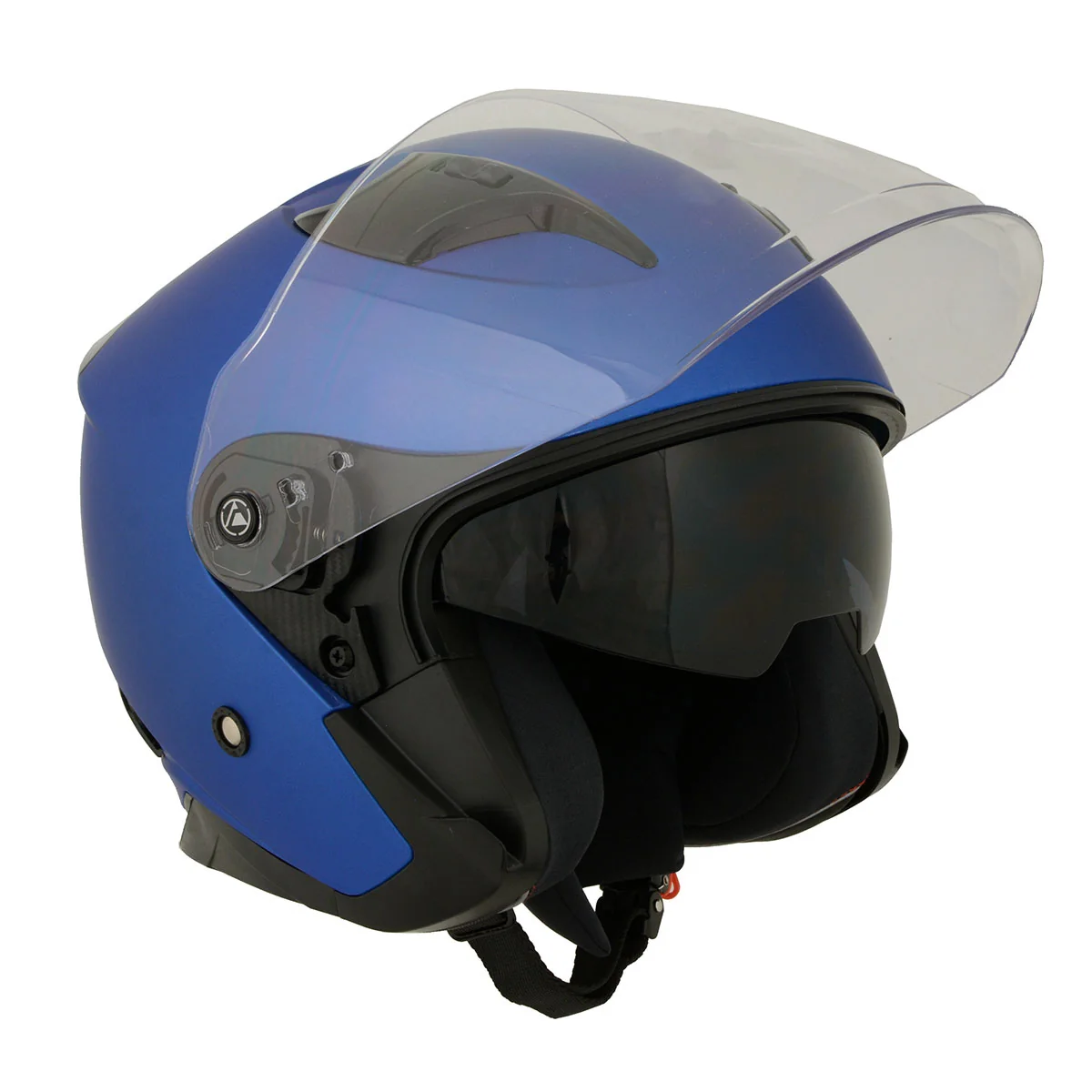 Convenient Milwaukee Helmets MPH9825DOT Shift Open Face 3 4 Blue Helmet Biker w Drop Down Visor Prestigious