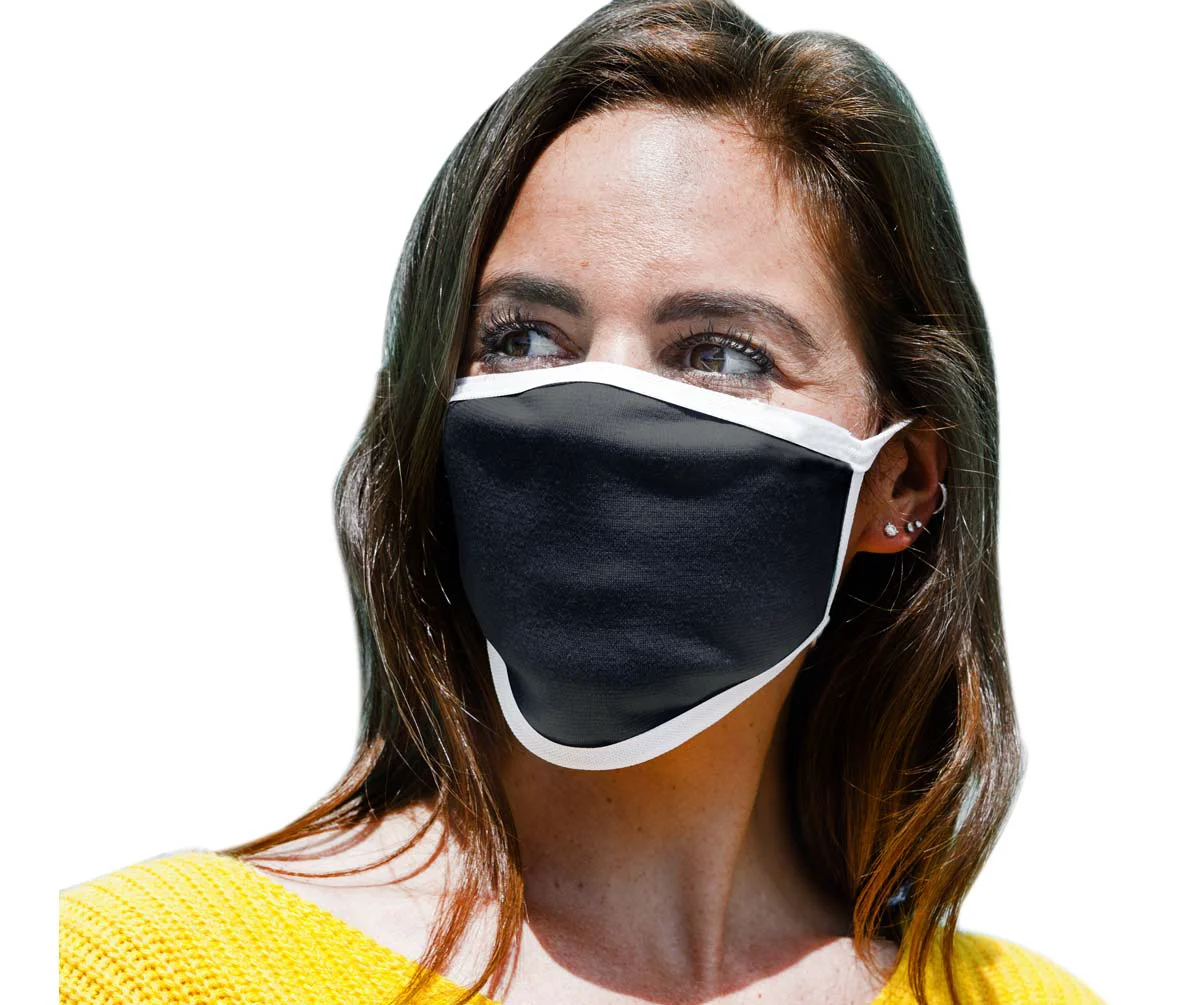 Stylish Milwaukee Leather Multi-Pack MP7924FM 'Black and White' 100 Cotton Protective Face Mask with Optional Filter Pocket Healthy