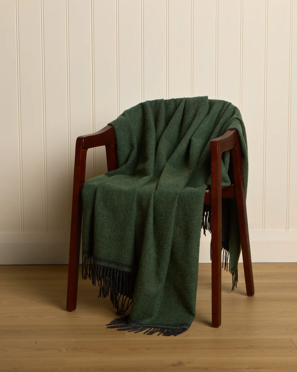 Prestigious Foxford Eoghan Lambswool Throw Certified