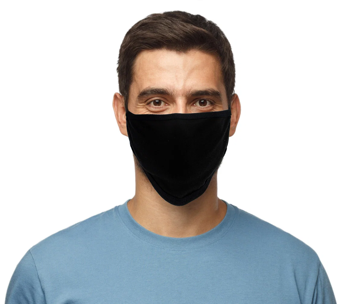Safe Milwaukee Leather Multi-Pack MP7924FM 'Solid Black' 100 Cotton Protective Face Mask with Optional Filter Pocket Consistent