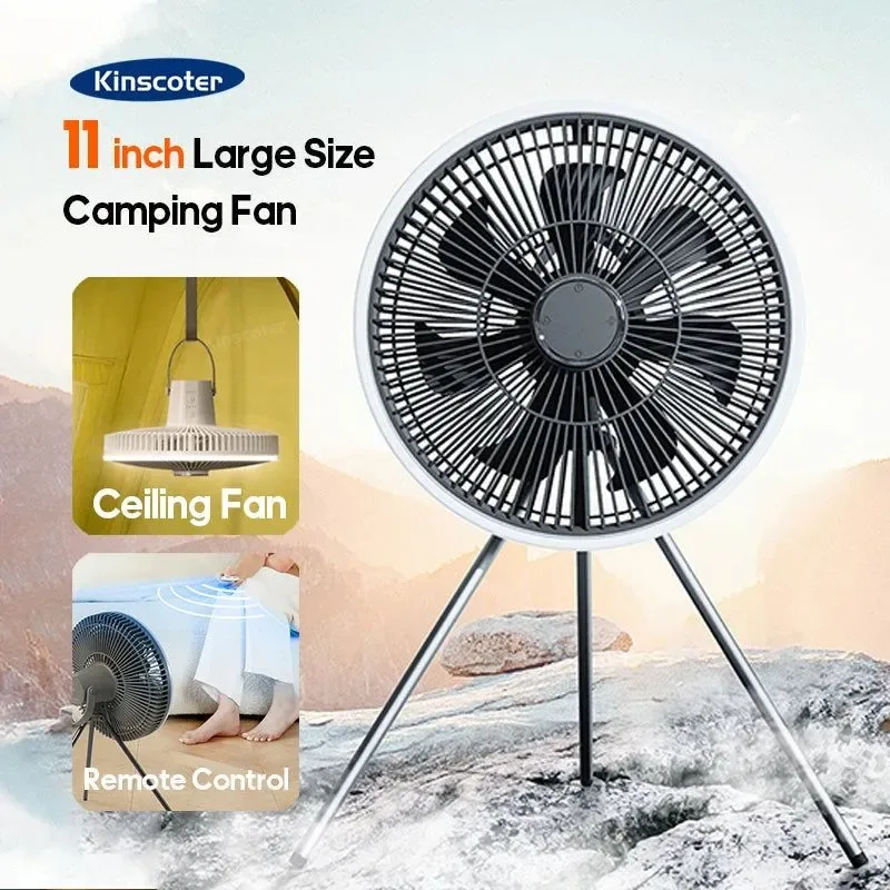 Optimized 10000mAh Outdoor Camping Fan with LED Lighting 11-inch Large Ceiling Fan and Air Circulator Welcome to HUMI store. Proven