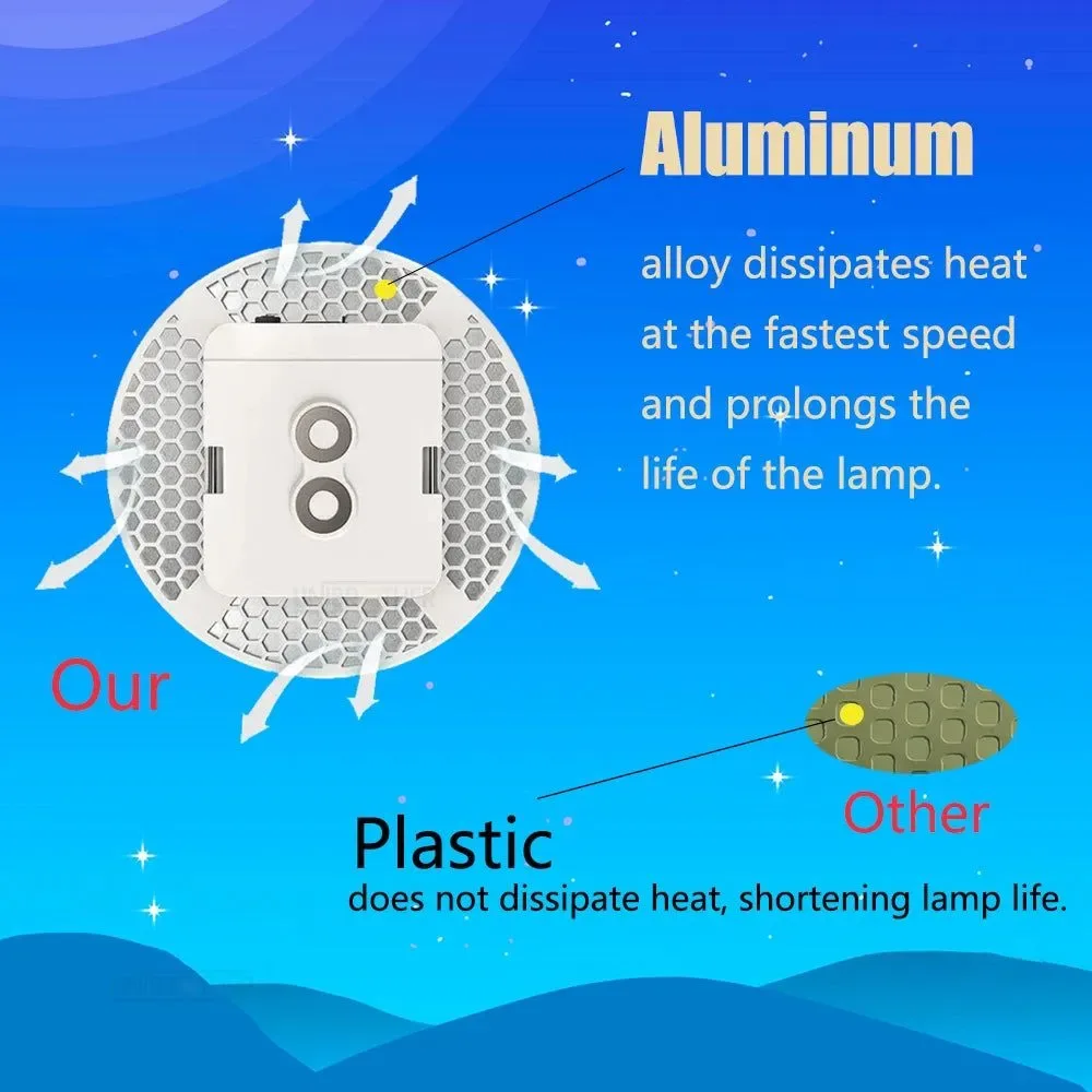 Selected Remote Control Rechargeable LED Magnet Camping Lantern - 13500mAh Powerful Portable Flashlight Fishing Light Floodlight and Tent Lamp Clean