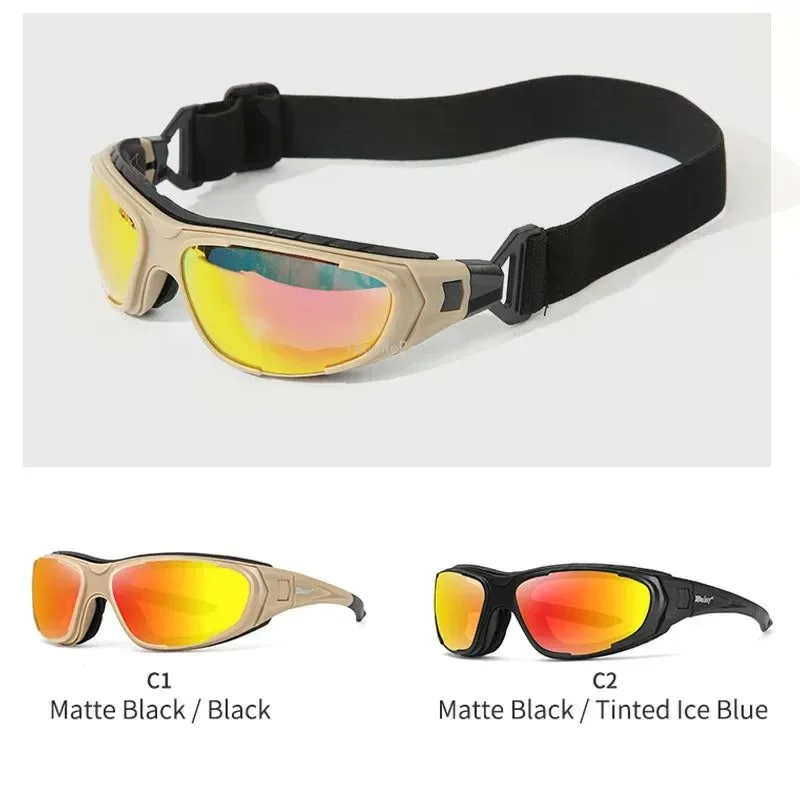 Expertly Made 4 Lens Polarized Tactical Glasses – UV Protection for Combat Hiking and Fishing Unique