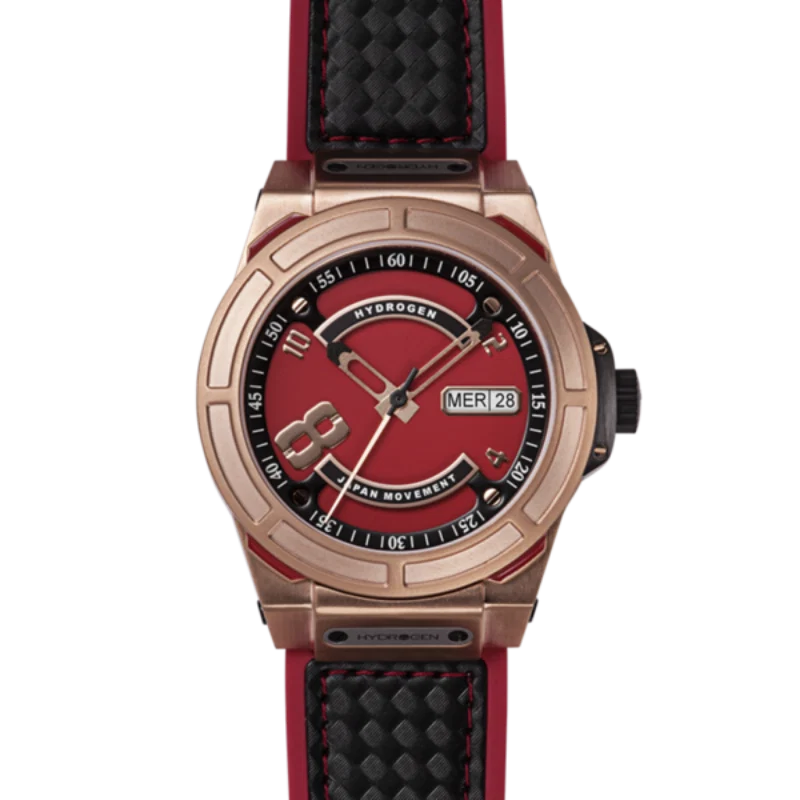 Reusable Hydrogen Rose Chronograph Watch Red Dial Outstanding