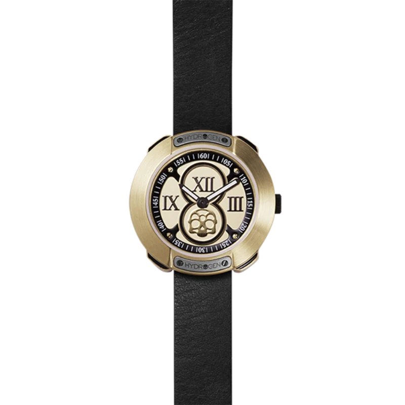 Certified Hydrogen Gold Skull Dial Watch Environmentally Friendly