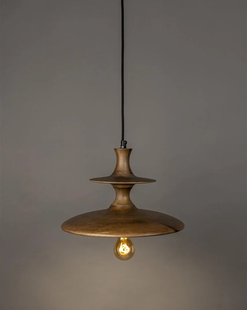 Unique Pendant Light Cath Walnut- Small First-Class