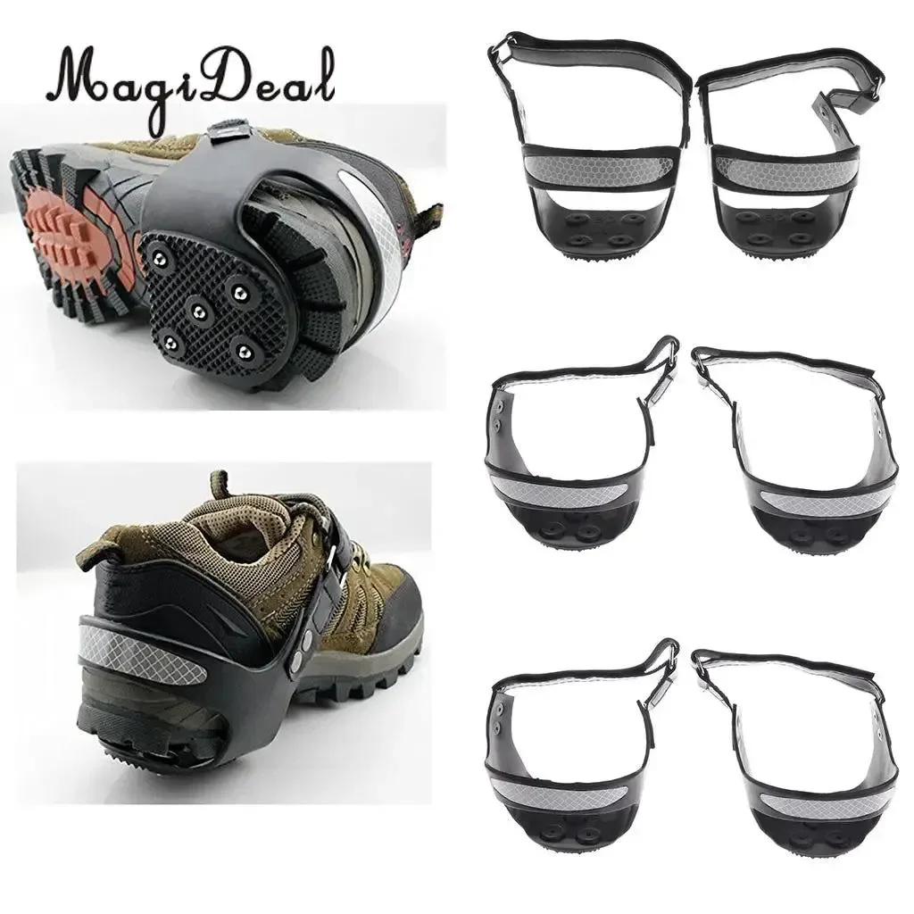 Superior Magi Strap-On Heel Traction Cleats - Anti-Slip Ice Snow Crampons for Shoes and Boots Advanced