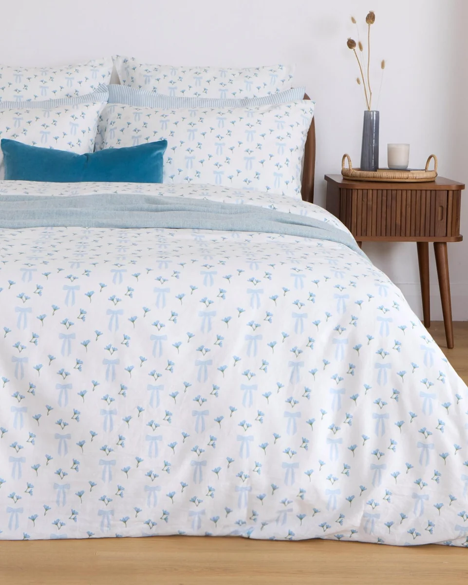 Selected Foxford Coastal Bow Duvet Set Original Design