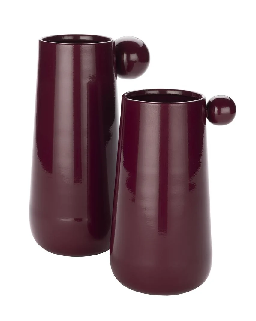 Reliable Medium Dot Vase - Red Bordeaux Responsible