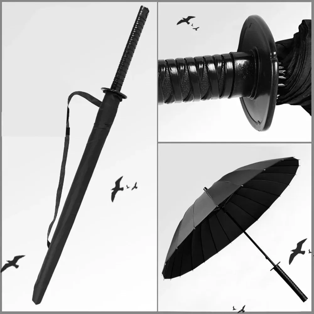 Next-Generation Samurai Katana Windproof Umbrella – Japanese Design Fully Automatic 8 16 24 Bone Multiple Styles Expertly Made