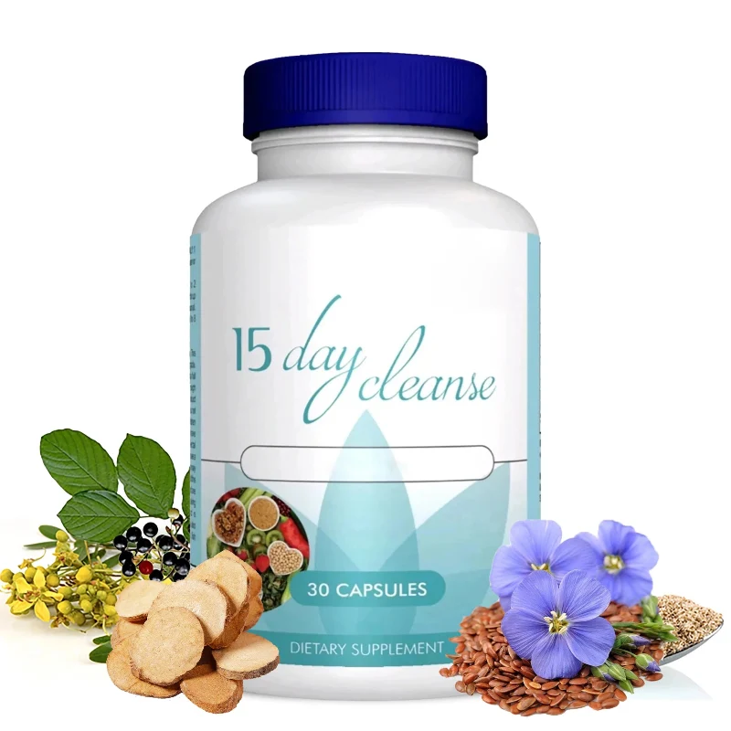 15 Day Detox Cleanse - Dietary Supplement for Detox and Digestive Health 30 Capsules Powerful
