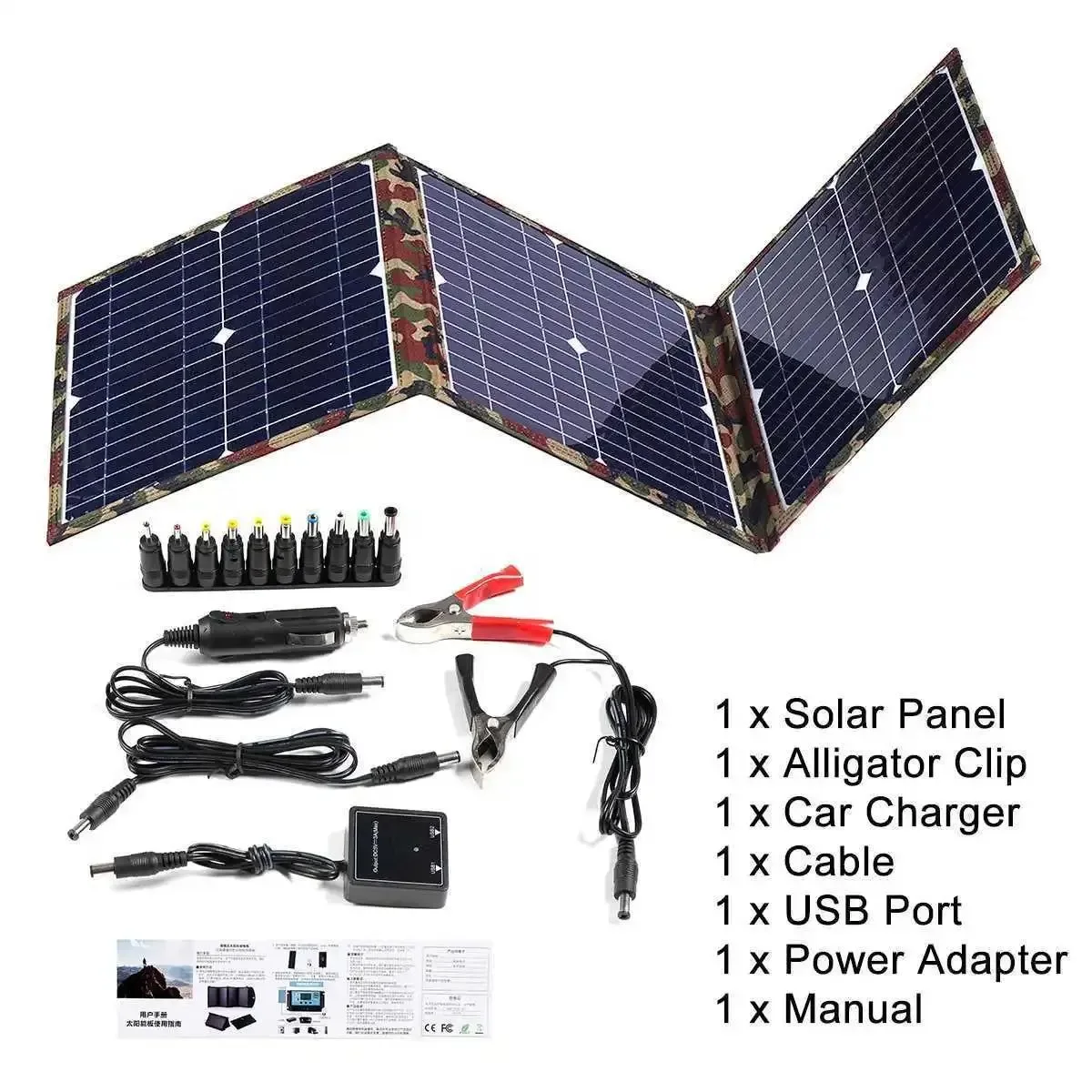Authentic 800W Foldable Solar Panel Kit — 18V Portable Power Station with MPPT Charger for Camping RV Car Boat High-End