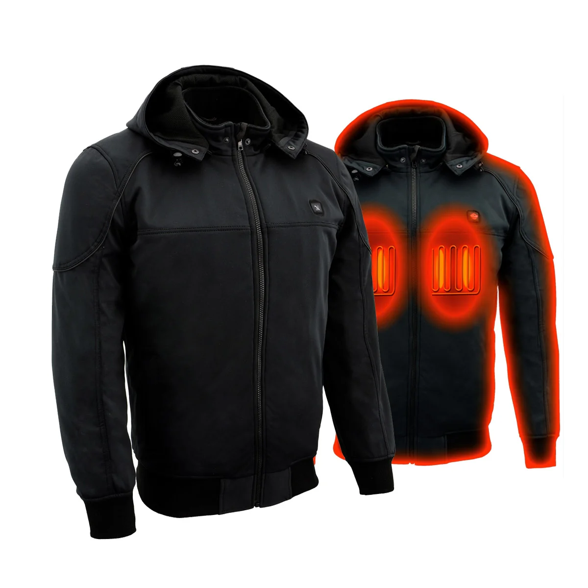 Prestigious NexGen Heat Men s Heated – Soft Shell Racing Style Jacket 7.4V 3 Heat Levels Night Visibility – Cold MPM1761SET Exceptional