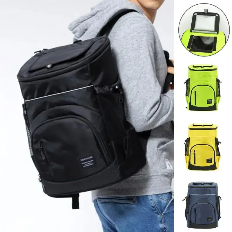 Reliable 30L Insulated Cooler Backpack – Holds 36 Cans Oxford Material Thermal Cooling for Beach Camping Travel Soft