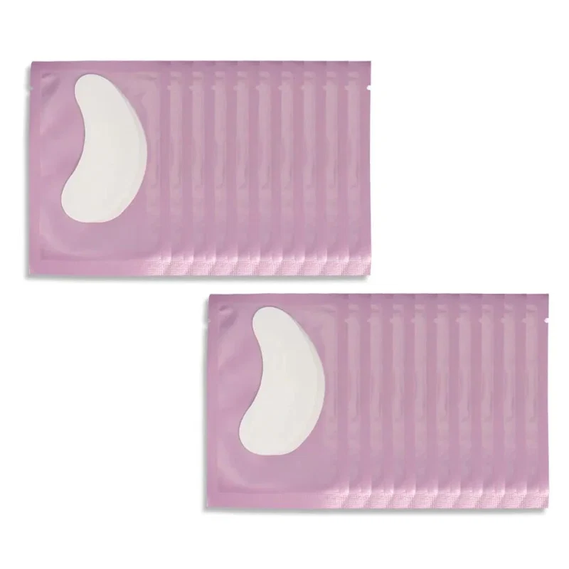 Exclusive White Under Eye Lash Extension Pads – Curved Eye Patches Selected