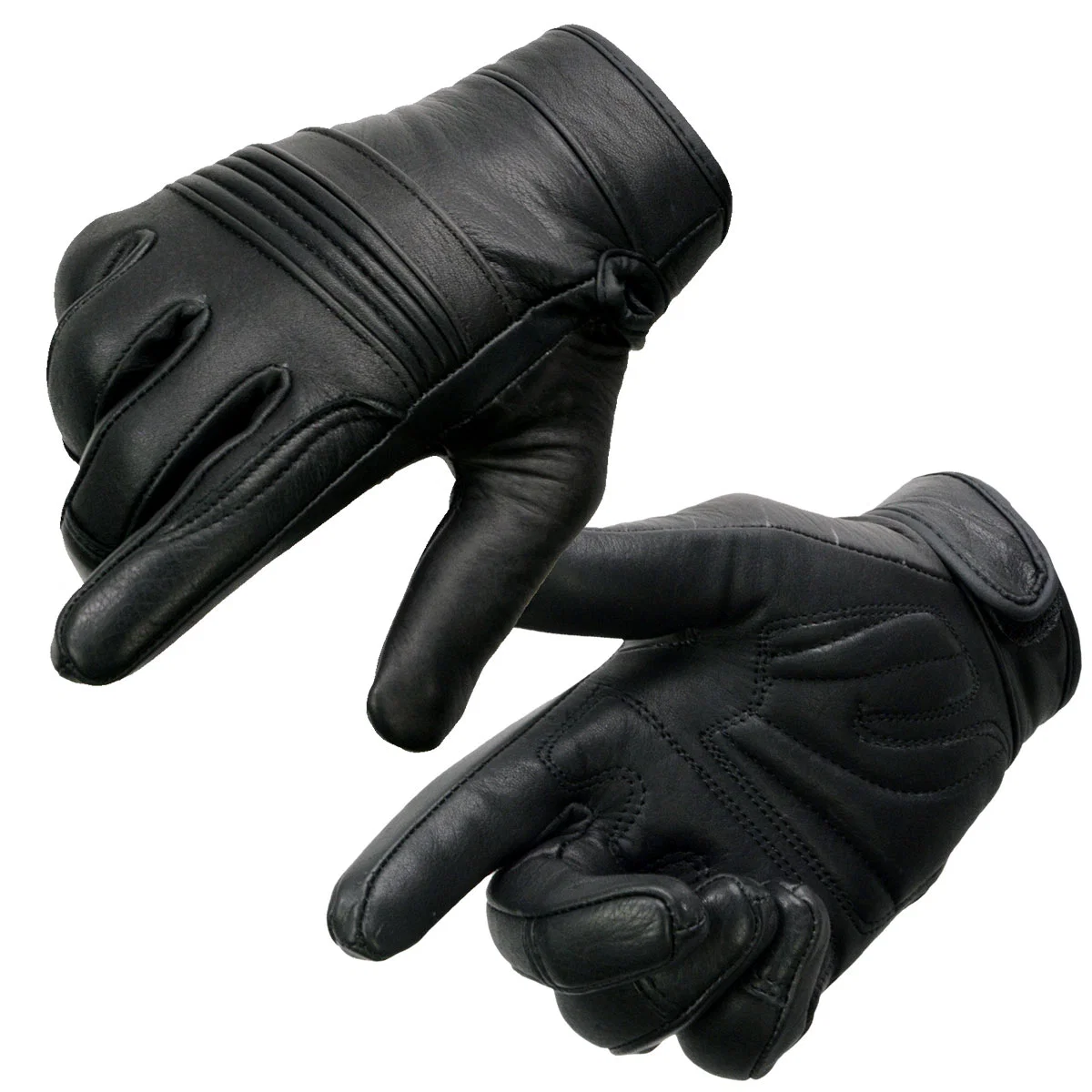 User-Friendly Milwaukee Leather MG7736 Women's Black Leather Gel Palm Motorcycle Gloves w Flex Knuckles and Cool-Tec Treatement Natural