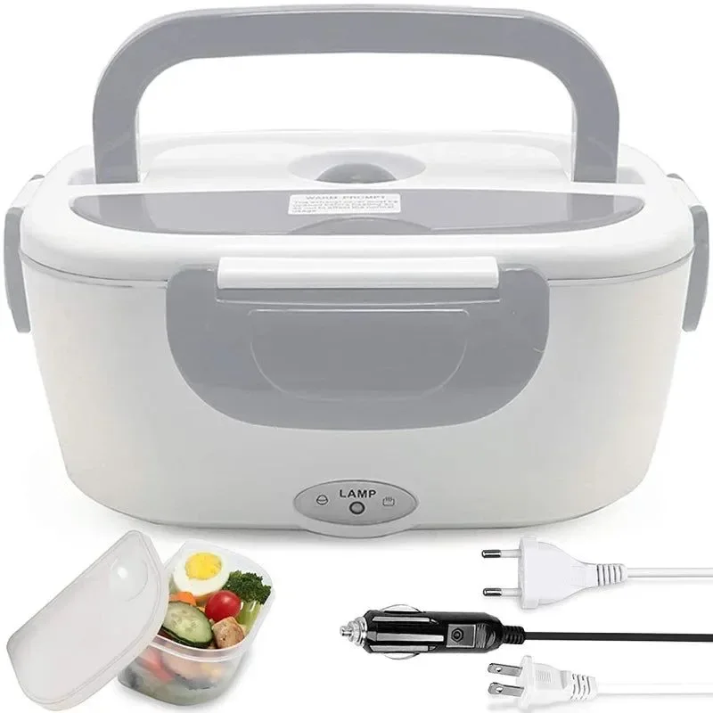 Casual Portable Electric Lunch Box with Food Warmer – 12V 24V 110V 220V for Home Office Travel Car Comfortable