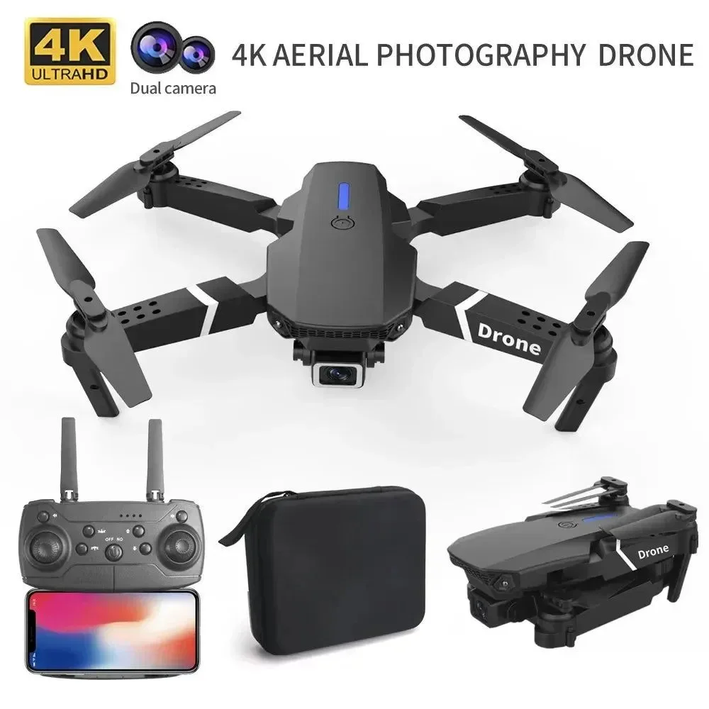 Fast E88 4K Drone with 1080P Dual Camera - WiFi FPV Foldable RC Quadcopter with Altitude Hold SPECIFICATIONS Lightweight
